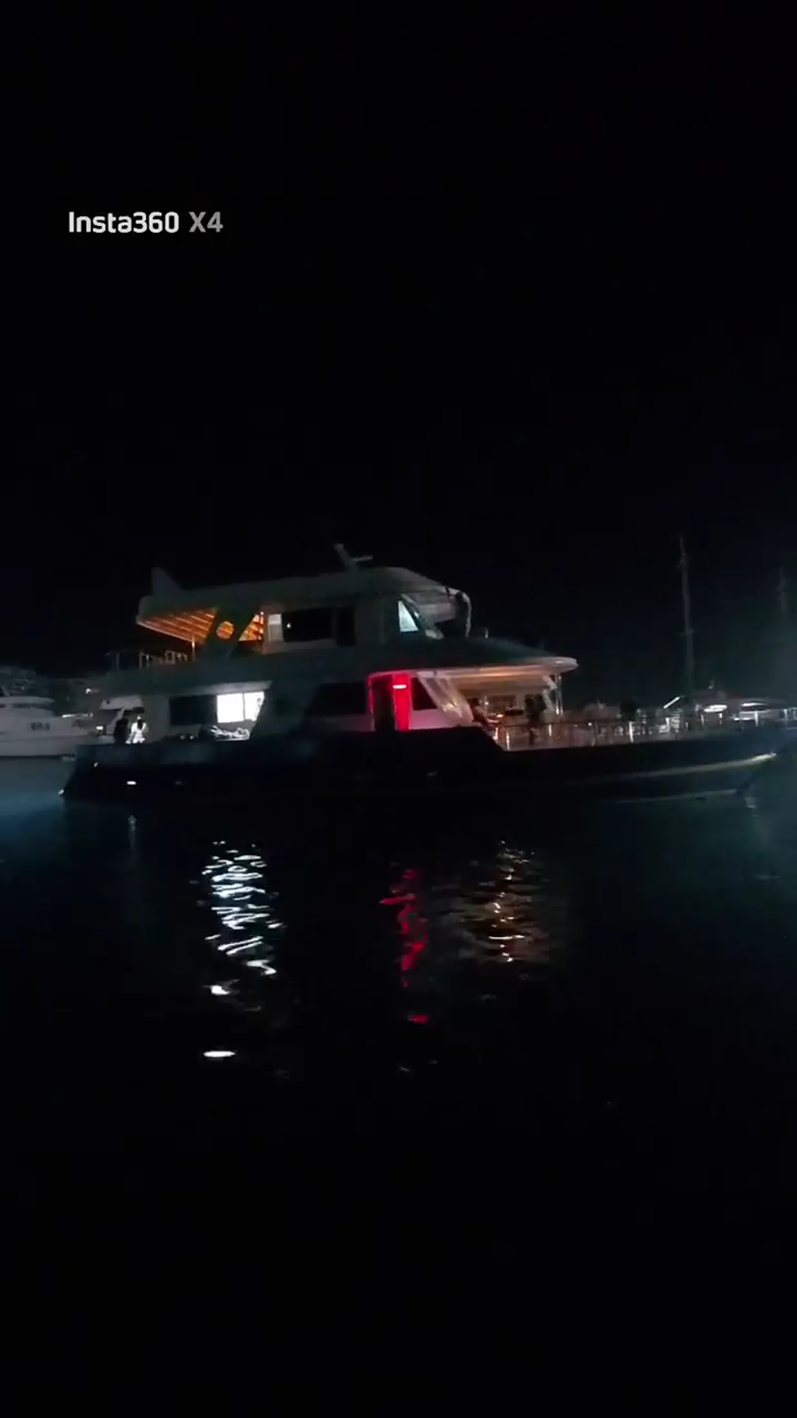 Night view of the HIDY yacht